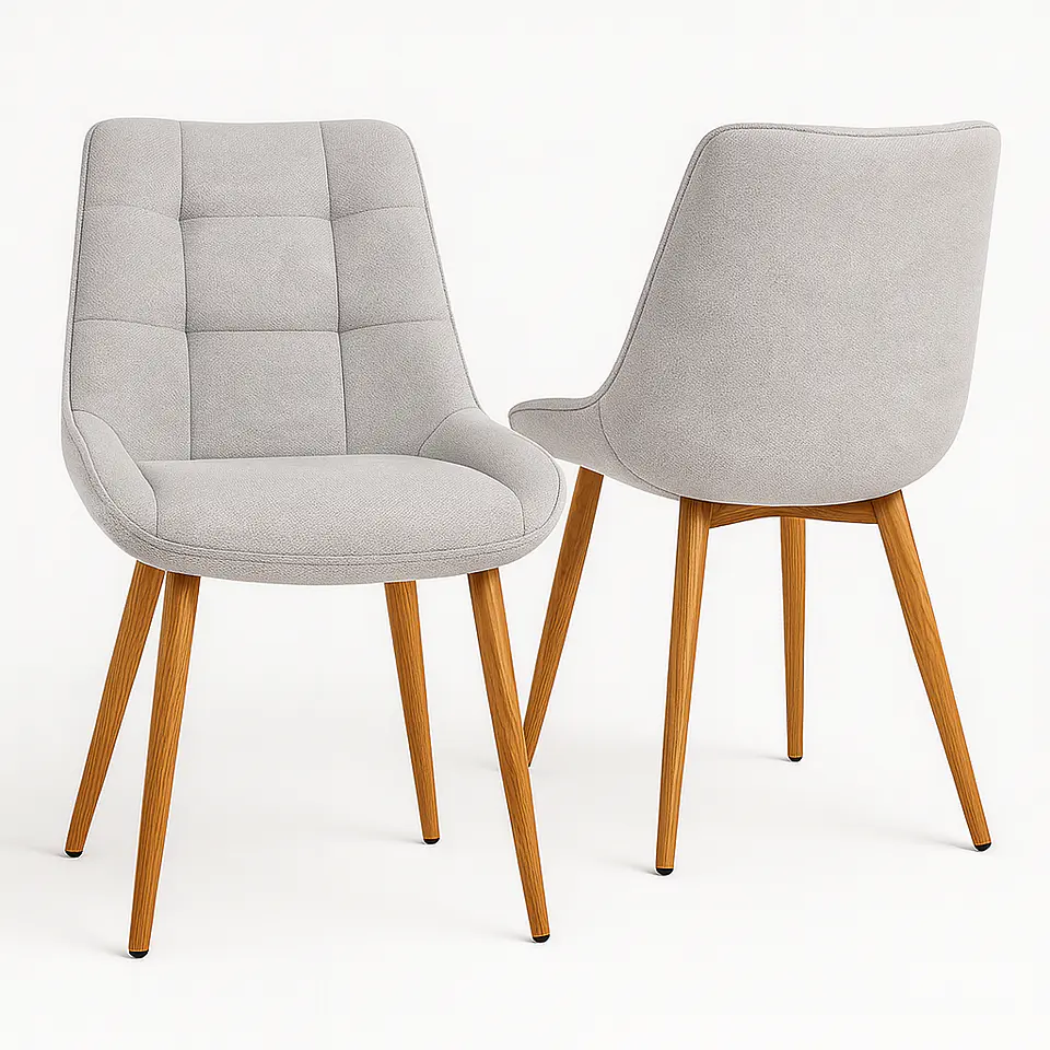 Pack de 2 Sillas Milano Lino Oak 3