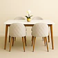 Set Comedor Mesa Rectangular de Cuarzo + Sillas Berna Velvet Oak - Miniatura 5