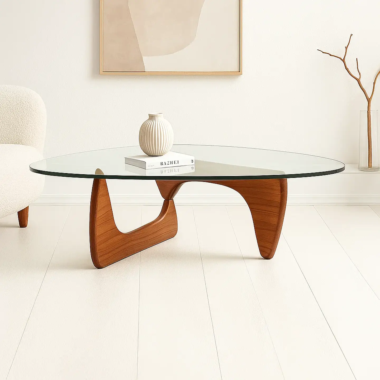 Mesa de Centro Noguchi de Vidrio  3