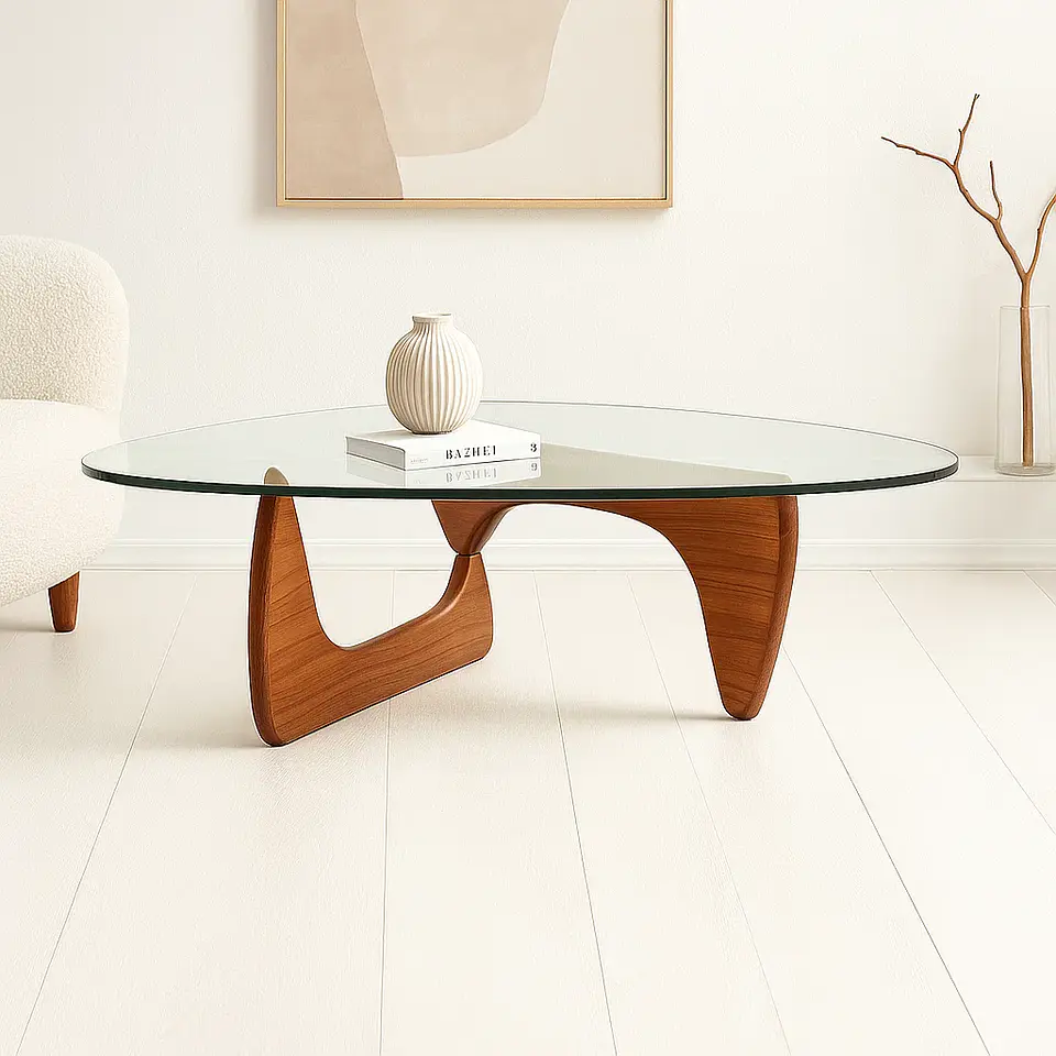 Mesa de Centro Noguchi de Vidrio  3
