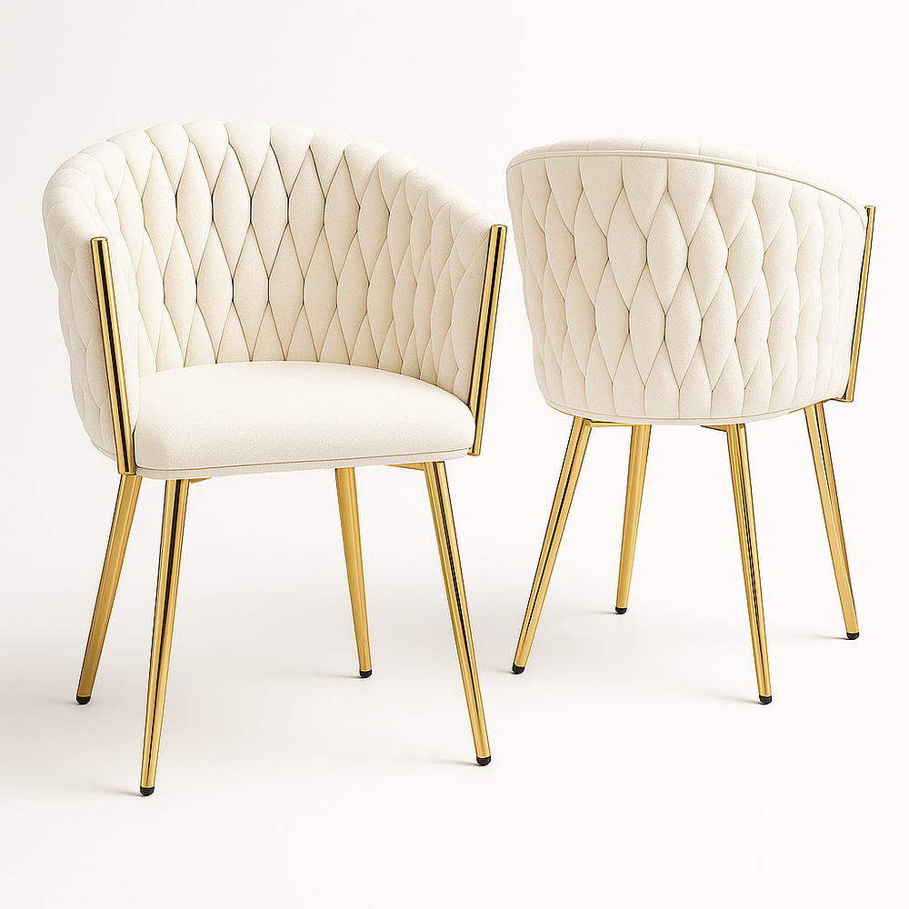 Pack de 2 Sitiales Luxury Base Dorada  2