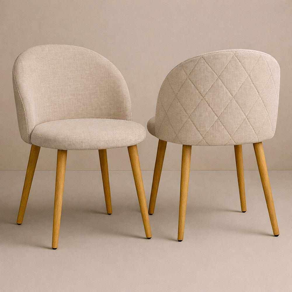 Pack de 2 Sillas Berna Lino Oak  1