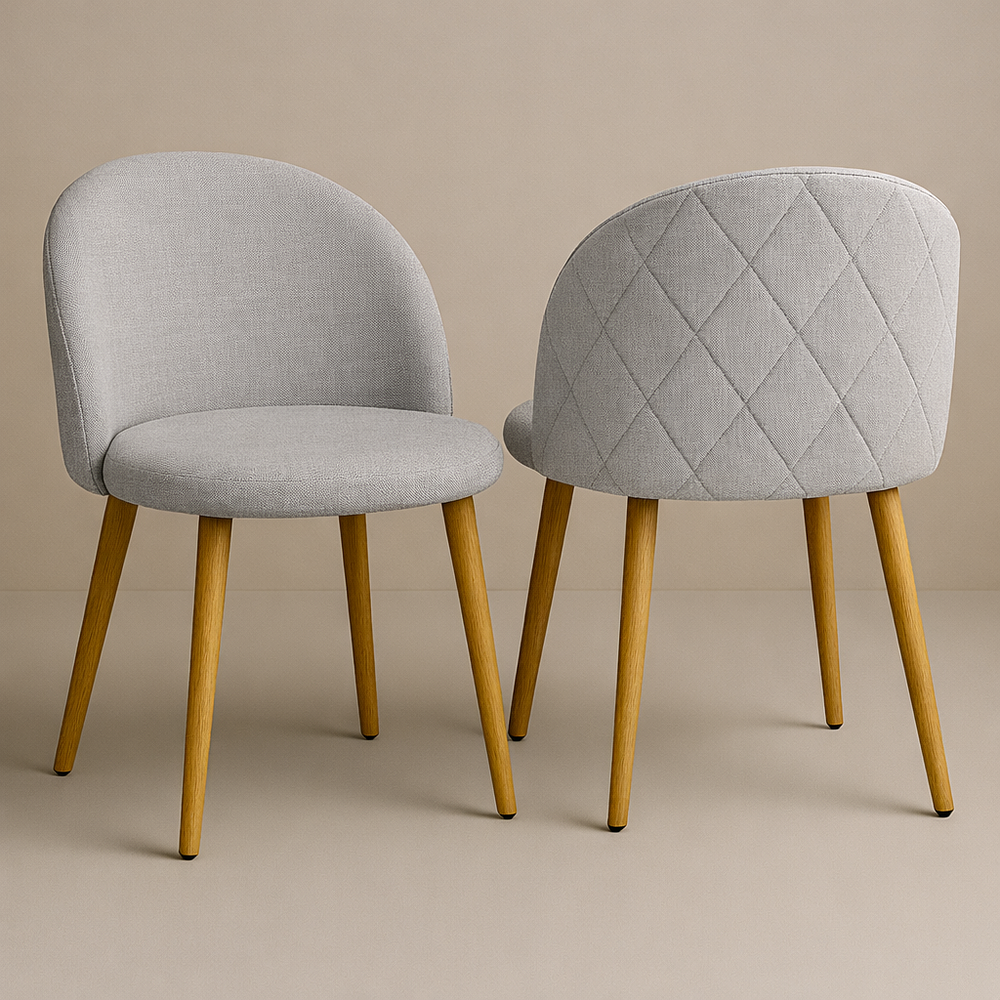 Pack de 2 Sillas Berna Lino Oak  2