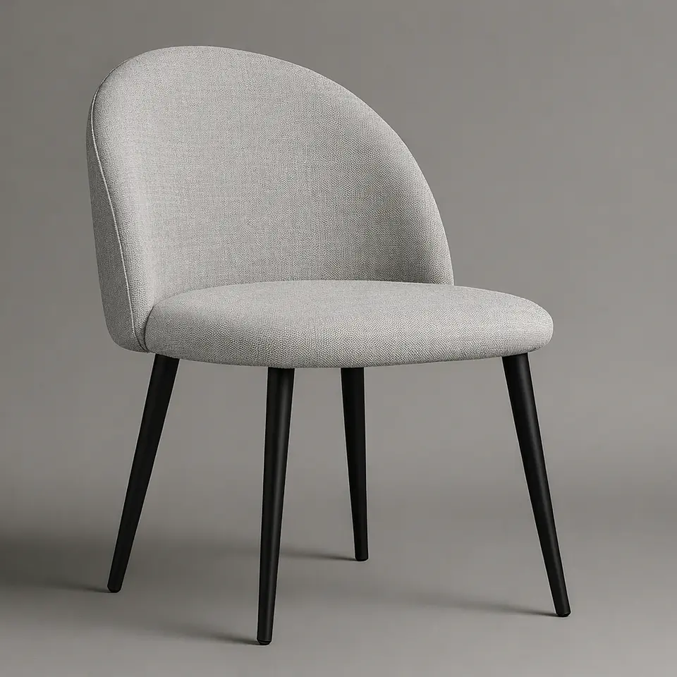 Silla Berna Lino Base Negro 2