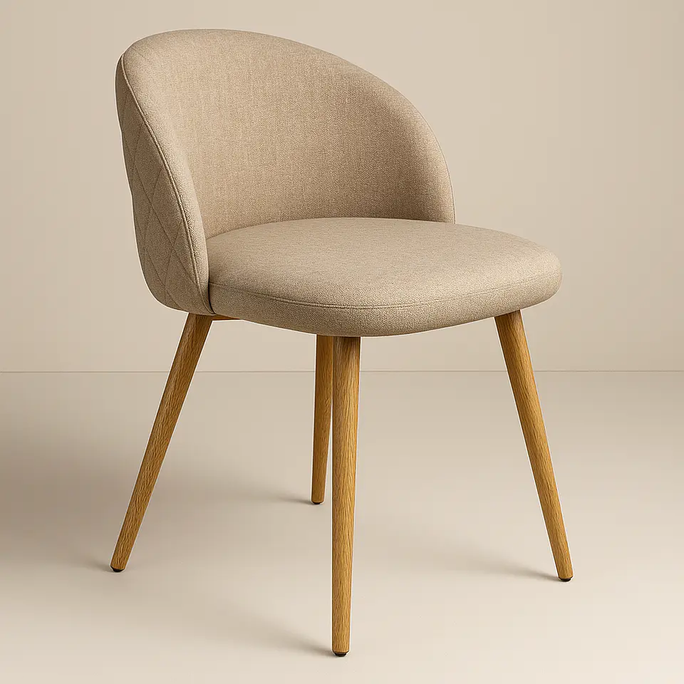 Silla Berna Lino Oak  2