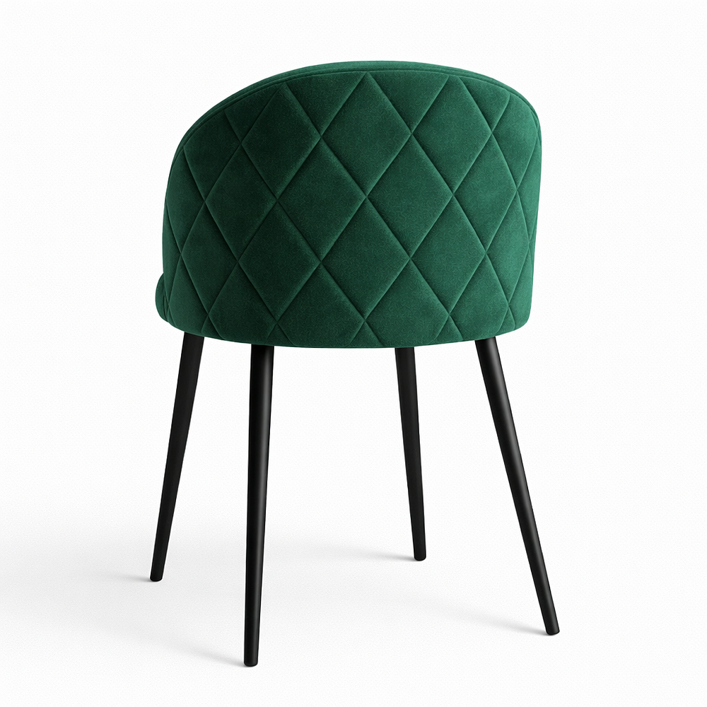 Silla Berna Velvet Base Negro  8