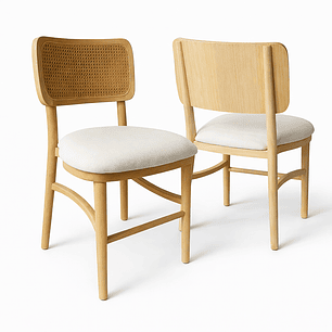 Pack de 2 Sillas Estonia de Madera 