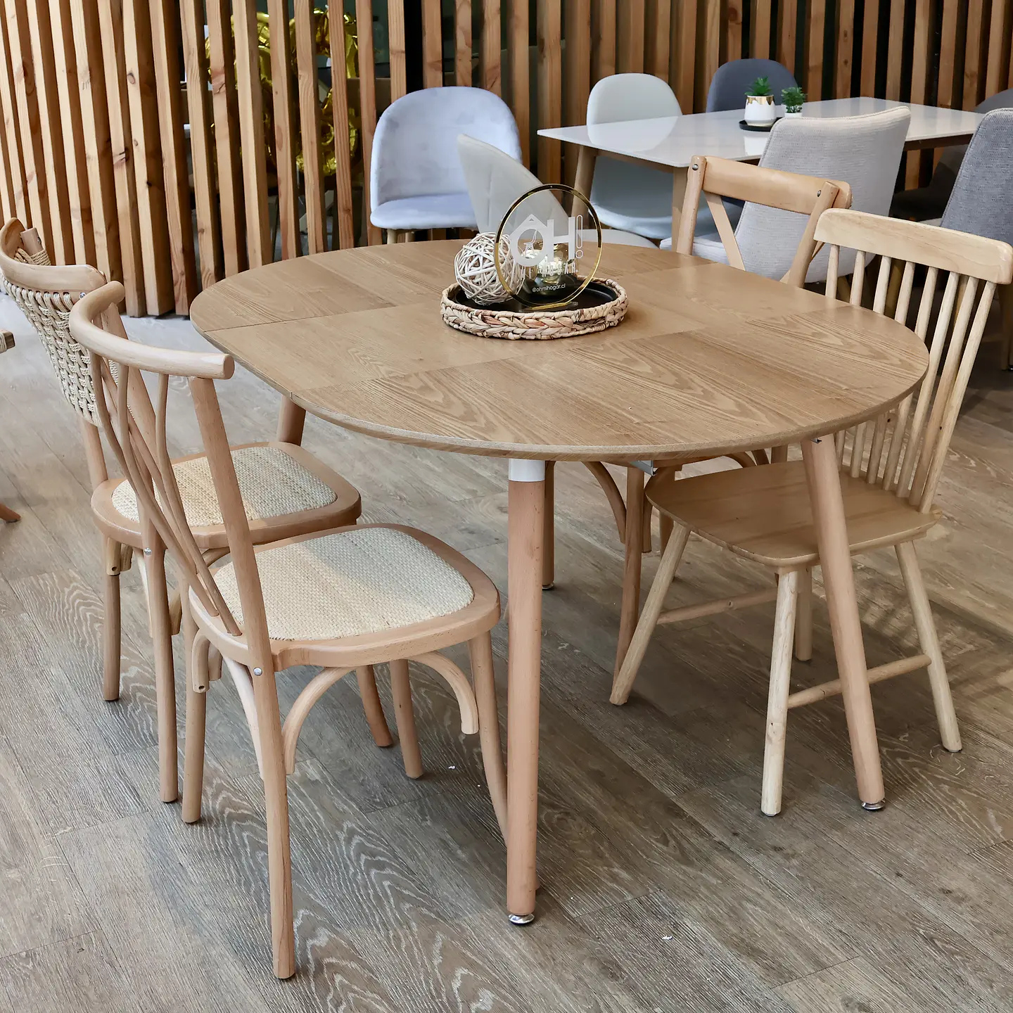 Mesa Extensible Wood 100cm a 180cm 3 en 1 16