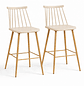 Pack de 2 Taburetes Windsor Retro 66cm - Miniatura 3