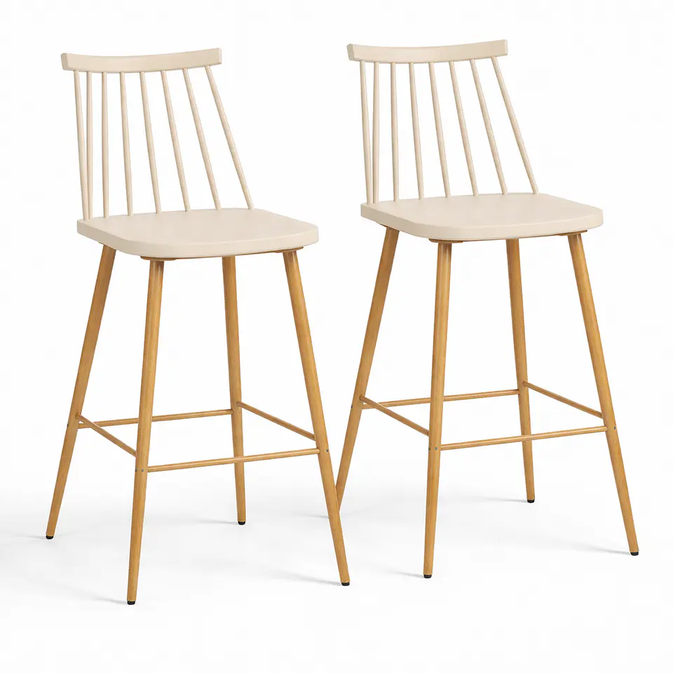 Pack de 2 Taburetes Windsor Retro 66cm 3