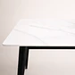 Mesa de Cuarzo Rectangular Calacatta Soft Base Negro (140x80cm, 160x90cm, 180x100cm) - Miniatura 2