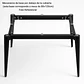 Mesa de Cuarzo Rectangular Calacatta Soft Base Negro (140x80cm, 160x90cm, 180x100cm) - Miniatura 3