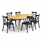 Mesa Extensible + Sillas Crossback Basic - Miniatura 1