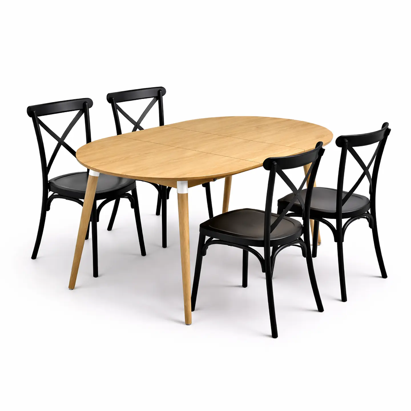 Mesa Extensible + Sillas Crossback Basic 2