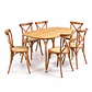 Mesa Extensible + Sillas Crossback de Madera - Miniatura 2