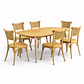 Mesa Extensible 3 en 1 Wood + Sillas Toscana de Madera - Miniatura 1