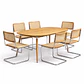 Mesa Extensible 3 en 1 Wood + Sillas Breuer de Madera - Miniatura 1
