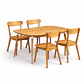 Comedor Extensible 3 en 1 + Sillas Soma de Madera - Miniatura 2
