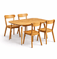 Comedor Extensible 3 en 1 + Sillas Soma de Madera - Miniatura 2