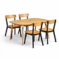 Comedor Extensible 3 en 1 + Sillas Soma de Madera - Miniatura 3