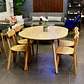 Comedor Extensible 3 en 1 + Sillas Soma de Madera - Miniatura 5