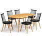 Comedor Extensible 3 en 1 + Sillas Windsor Retro - Miniatura 1