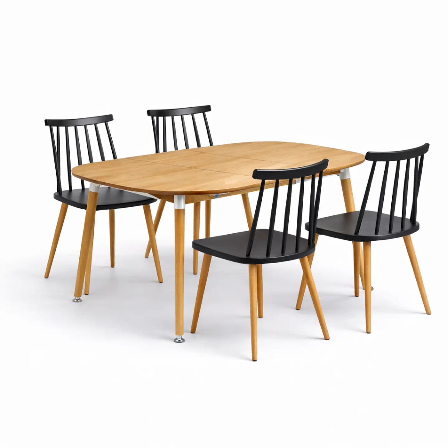 Comedor Extensible 3 en 1 + Sillas Windsor Retro 3