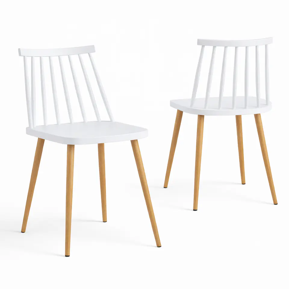 Comedor Extensible 3 en 1 + Sillas Windsor Retro 9