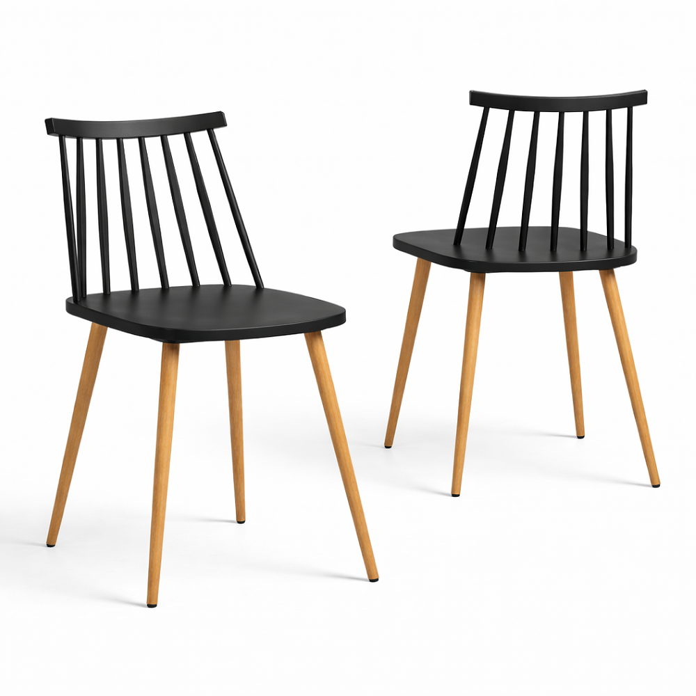 Comedor Extensible 3 en 1 + Sillas Windsor Retro 10