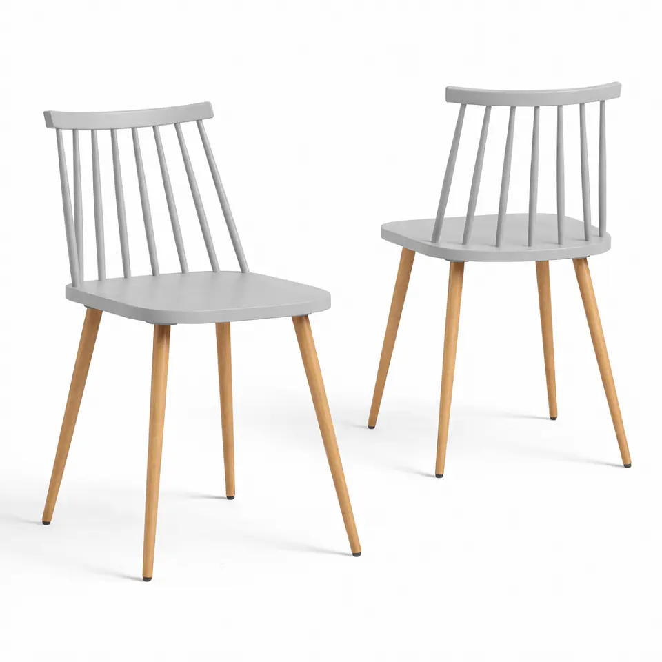 Comedor Extensible 3 en 1 + Sillas Windsor Retro 11