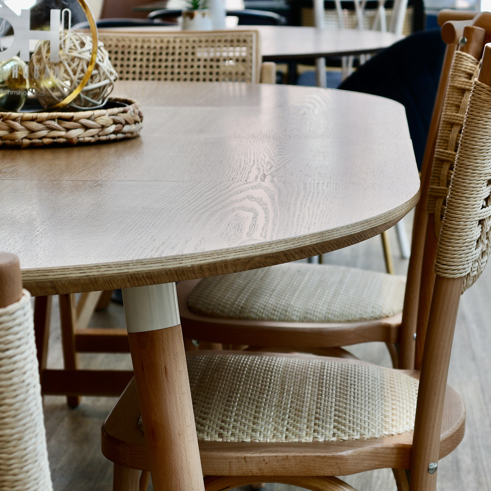 Comedor Extensible 3 en 1 + Sillas Windsor Retro 20