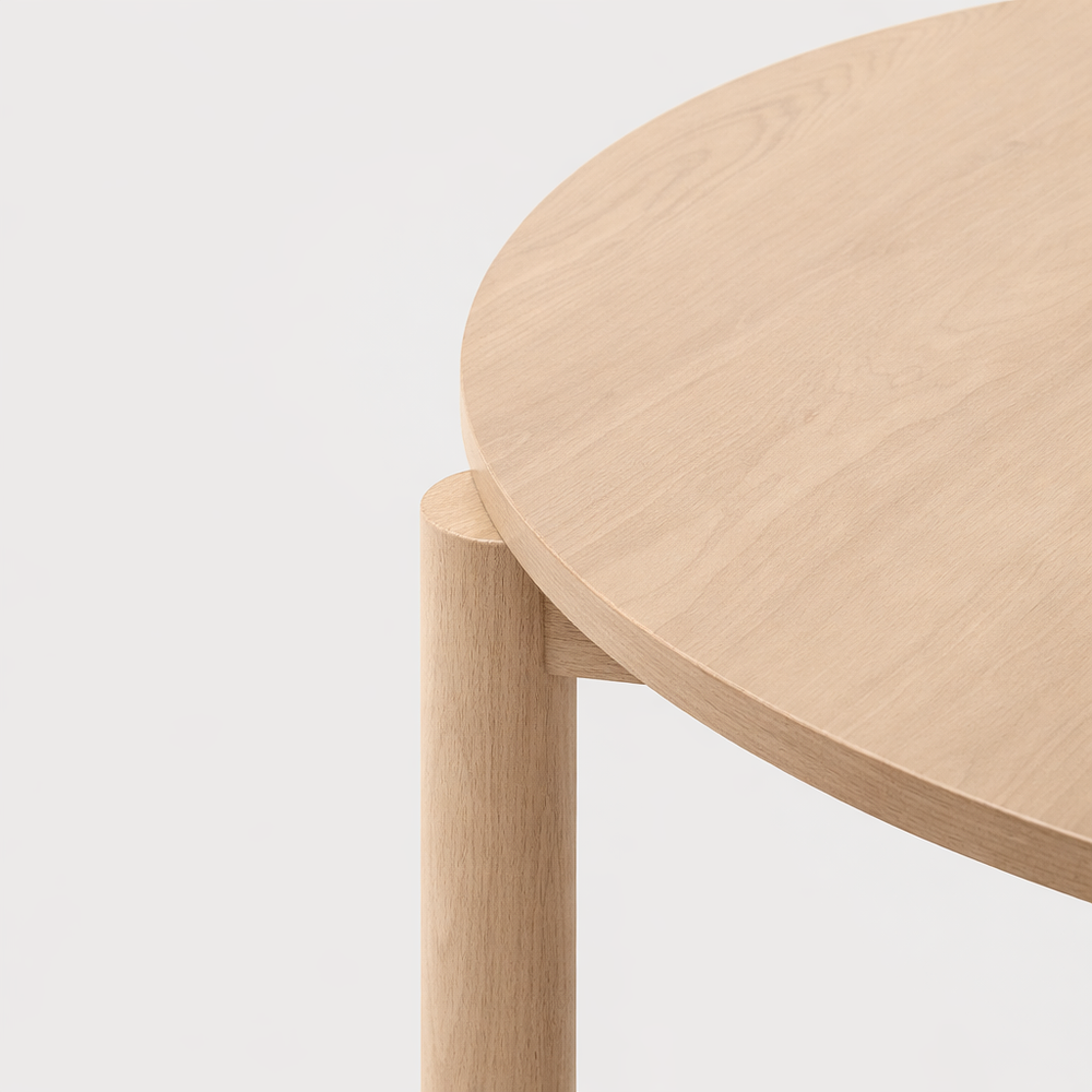 Mesa Atlas Redonda de Madera 100cm 2