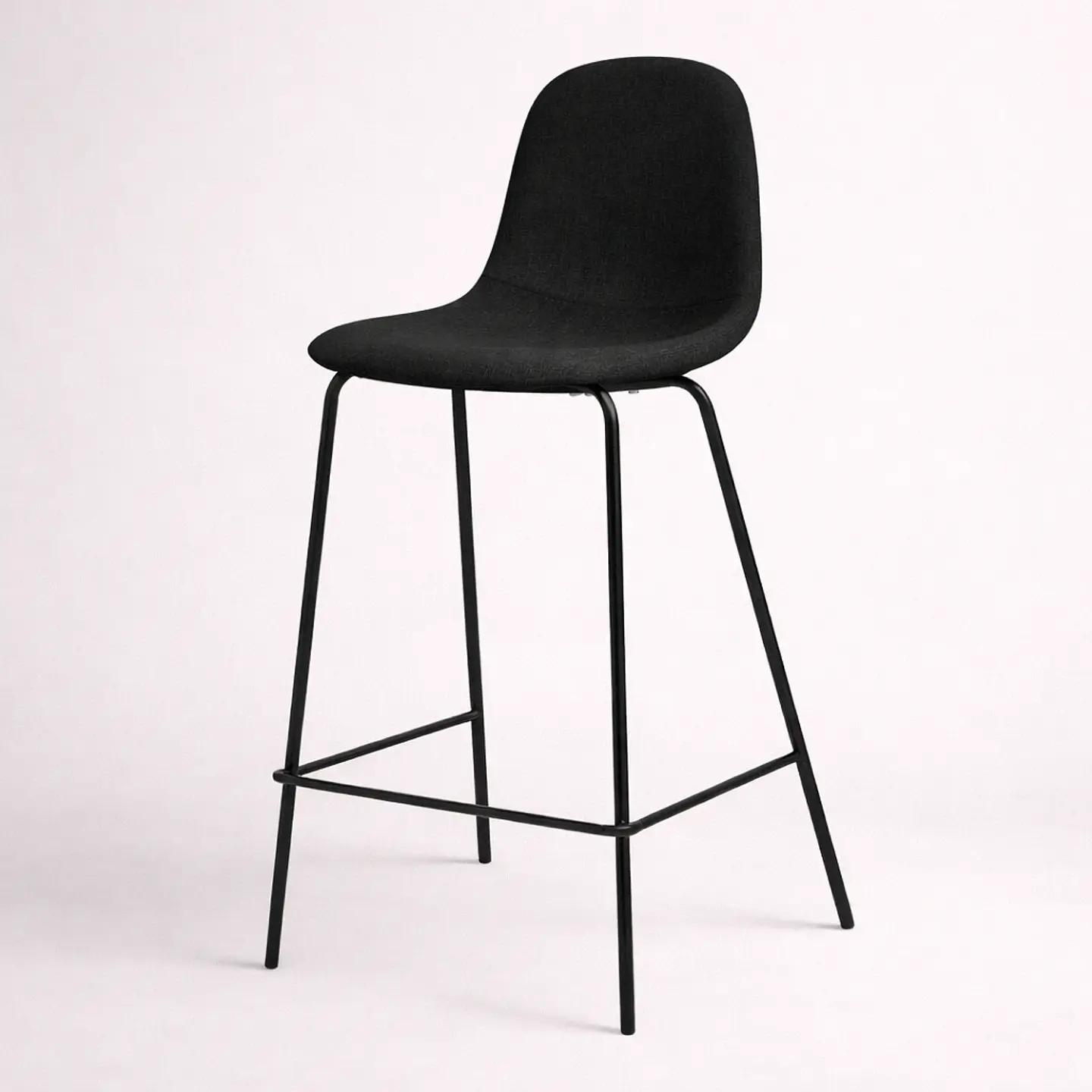 Taburete Eames de Lino Base Negro 66cm 2