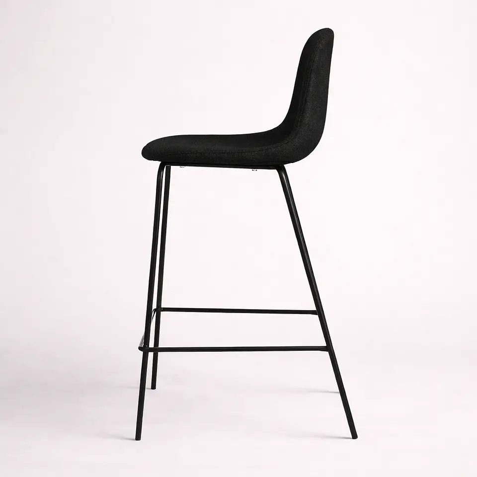 Taburete Eames de Lino Base Negro 66cm 6
