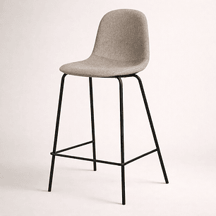 Taburete Eames de Lino Base Negro 66cm