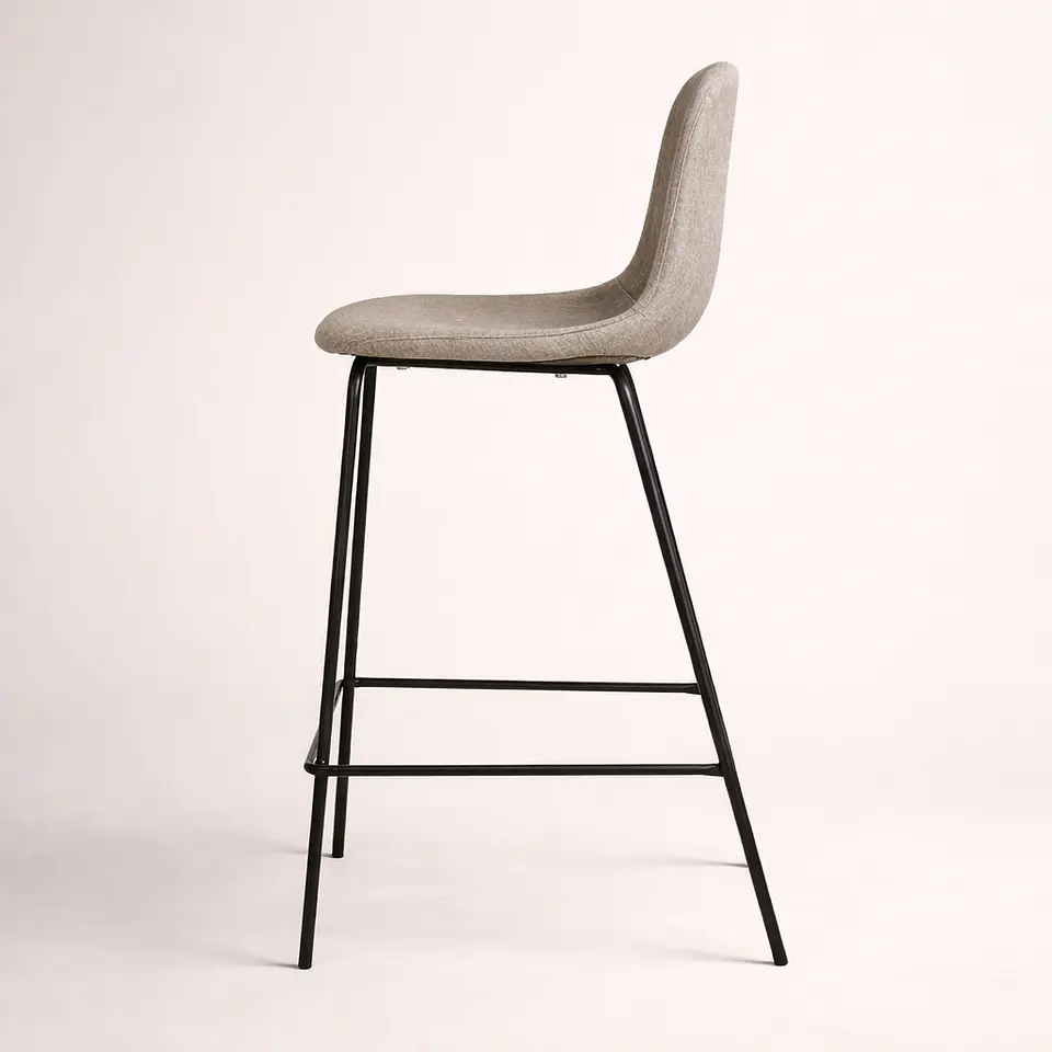 Taburete Eames de Lino Base Negro 66cm 5