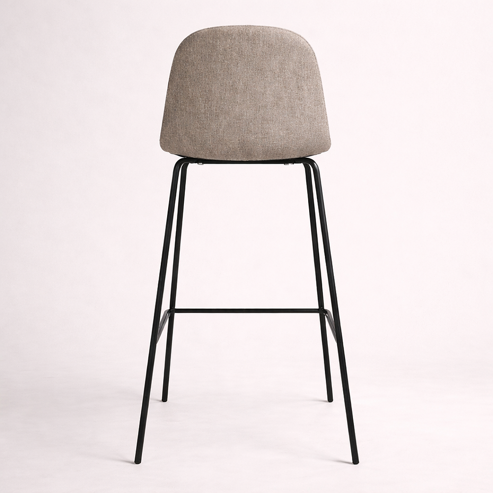 Pack de 2 Taburetes Eames de Lino Base Negra 66cm 6