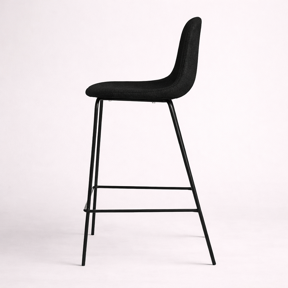 Pack de 2 Taburetes Eames de Lino Base Negra 66cm 5