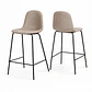 Pack de 2 Taburetes Eames de Lino Base Negra 66cm - Miniatura 1