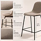 Pack de 2 Taburetes Eames de Lino Base Negra 66cm - Miniatura 7