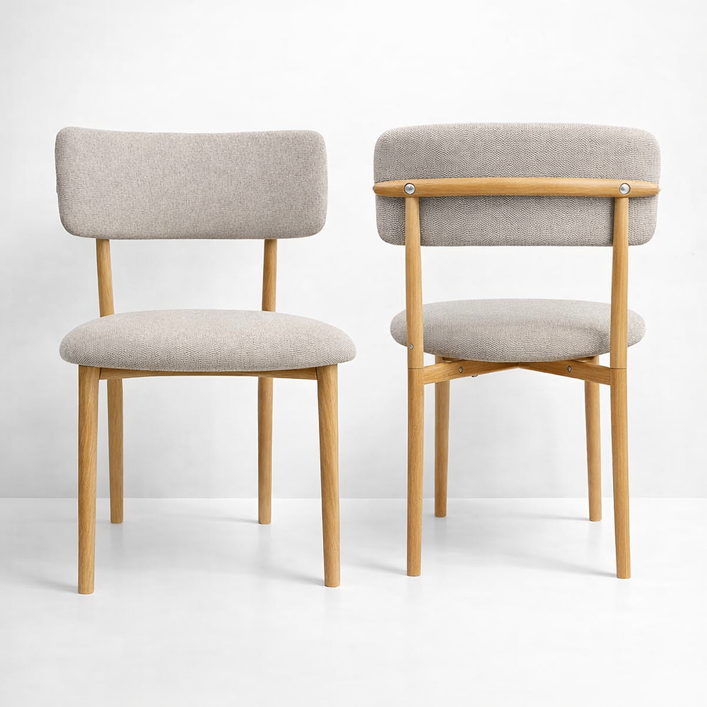 Pack de 2 Sillas Kana de Lino 1