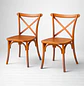 Pack de 2 Sillas Crossback Basic Oak  - Miniatura 1