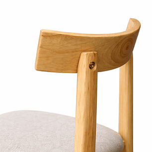 Pack de 2 Sillas Yuan de Madera Tapiz de Lino