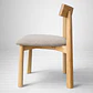 Pack de 2 Sillas Yuan de Madera Tapiz de Lino - Miniatura 5