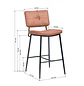 Pack de 2 Taburetes Vintage Industriales 65cm - Miniatura 6