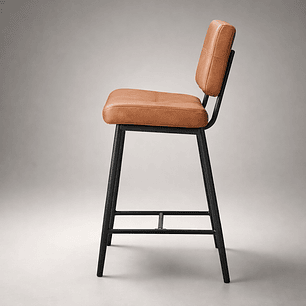 Taburete Vintage Industrial 65cm Café 