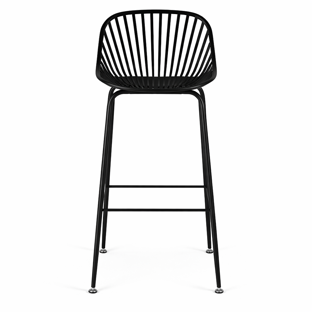 Pack de 2 Taburetes Tropea Negro 66cm 4