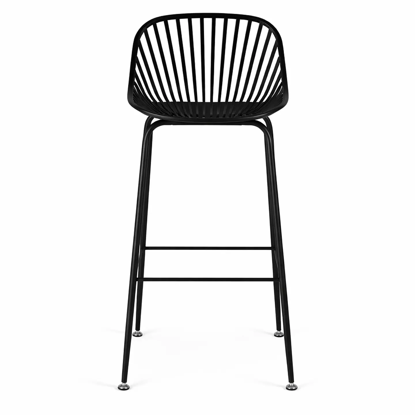 Pack de 2 Taburetes Tropea Negro 77cm 4