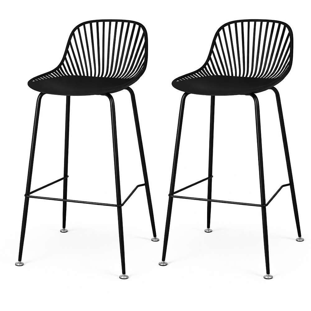 Pack de 2 Taburetes Tropea Negro 66cm 1