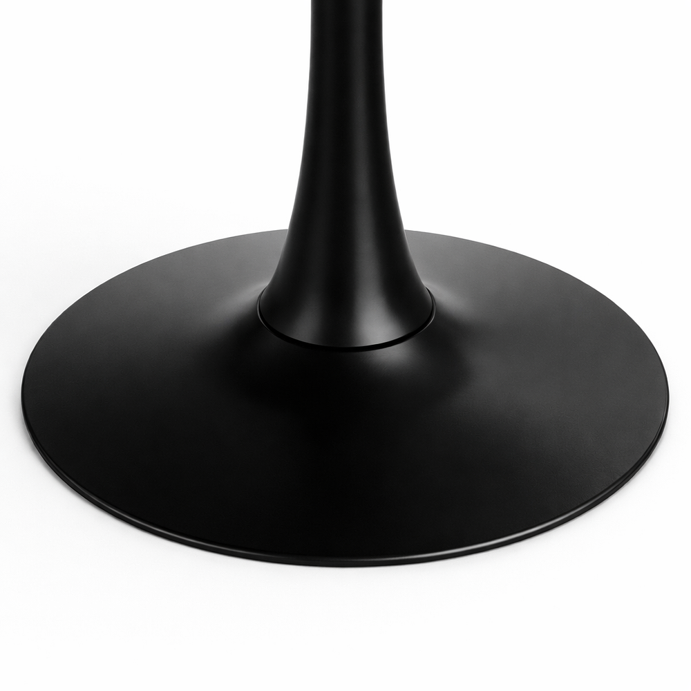 Mesa Tulip Redonda 100cm de Madera Negro 4